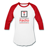 The Time Is Now-Raglan - white/red