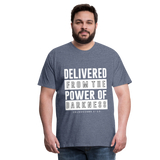 Delivered from Darkness-Men's - heather blue