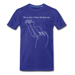 This Is How I Fight My Battles-Men's - royal blue