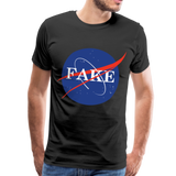 NASA is FAKE Shirt - black