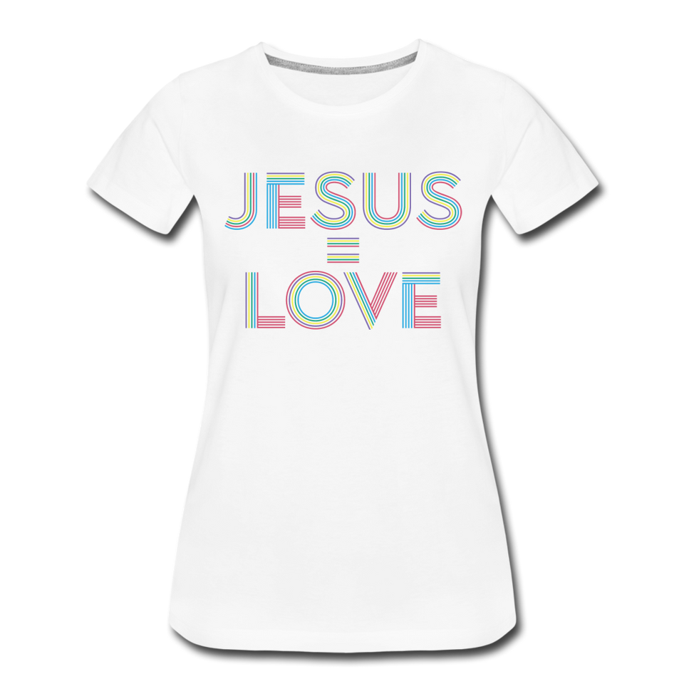 Jesus = Love Women's - white