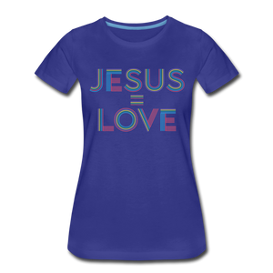 Jesus = Love Women's - royal blue