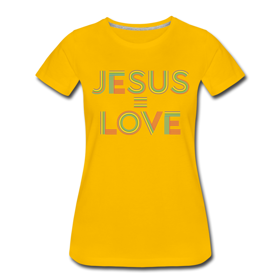 Jesus = Love Women's - sun yellow