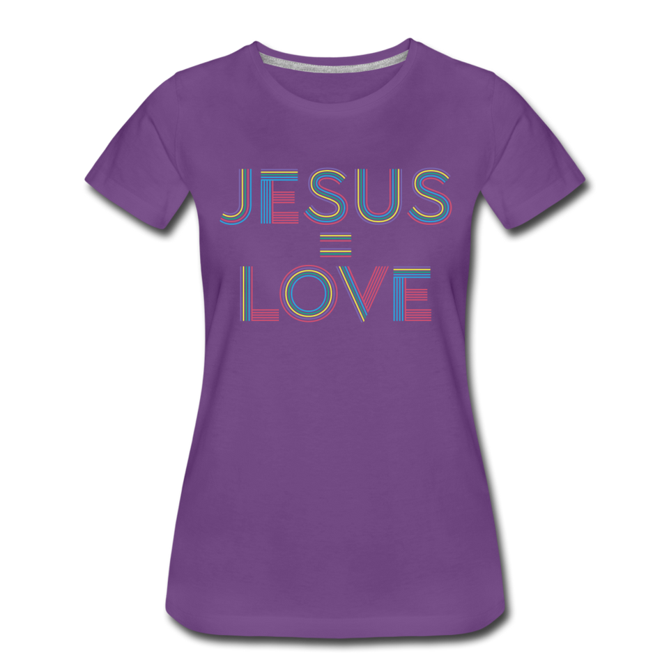 Jesus = Love Women's - purple
