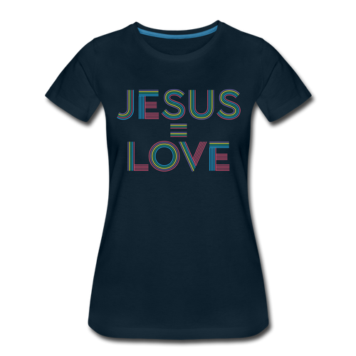 Jesus = Love Women's - deep navy