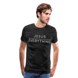 Jesus Over Everything-Men's - charcoal gray