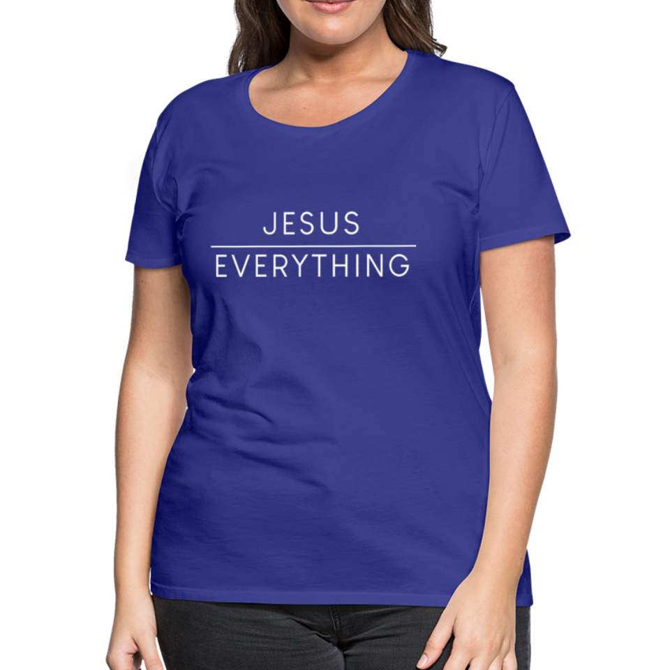Jesus Over Everything-Women's - royal blue