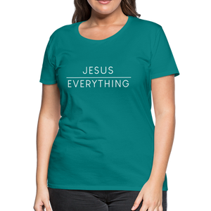 Jesus Over Everything-Women's - teal