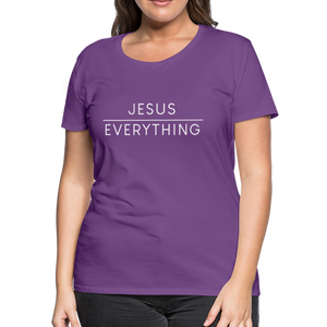 Jesus Over Everything-Women's - purple