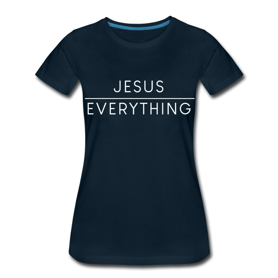 Jesus Over Everything-Women's - deep navy