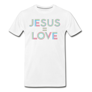 Jesus=Love Men's - white