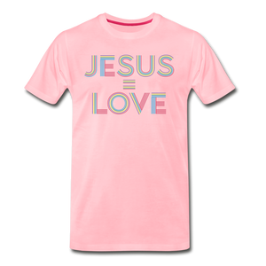 Jesus=Love Men's - pink