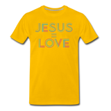 Jesus=Love Men's - sun yellow