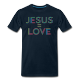 Jesus=Love Men's - deep navy