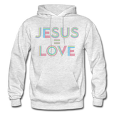 Jesus=Love - light heather gray